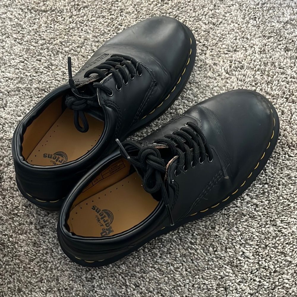 Doc Martens 8053 Crazy Horse Leather Casual Shoes in Black